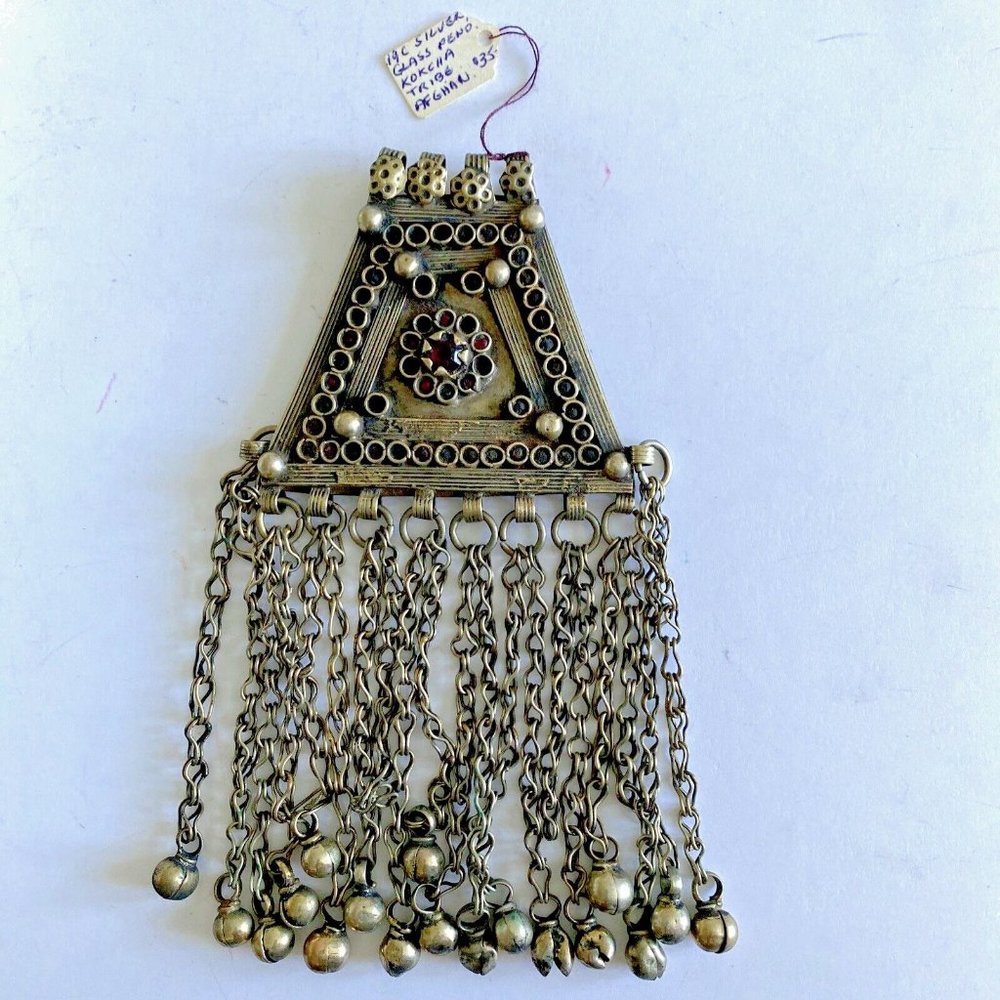 Afghan Kuchi Tribal Pendant Jewelry Boho Vintage Ethnic Dance Old Antique 1800s